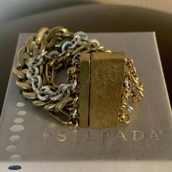 Silpada Jewelry - Silpada Bracelet Brass and Silver Silpada Jewelry - Silpada Bracelet Brass and Silver